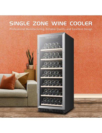LW128SEU - 131 freistehender Weinkühlschrank mit 380 Litern Flaschenvolumen und einer Zone