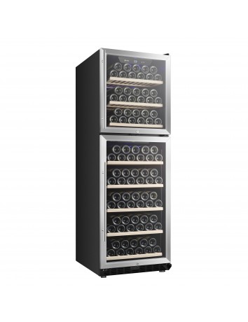 LW168DDEU - 151 Flaschen-Zweizonen-Weinkühlschrank mit zwei Türen